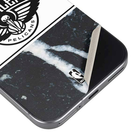 NBA New Orleans Pelicans Marble Pixel 9 Pro XL Skin